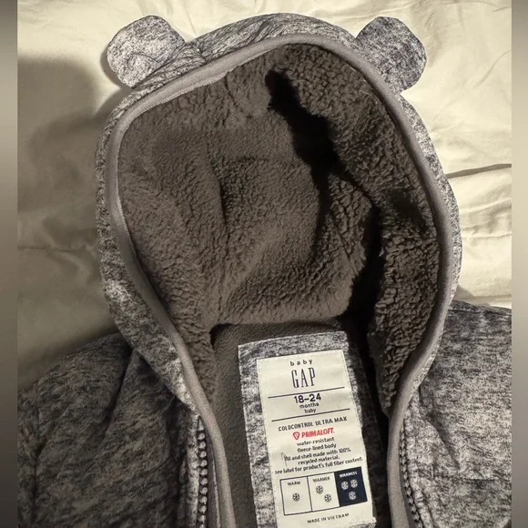 Baby Gap 100% Recycled ColdControl Max Puffer One-Piece 18-24m
